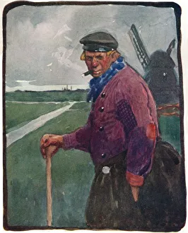 Tom Browne Prints: A Volendamer, c19th century (1914-1915). Artist: Tom Browne
