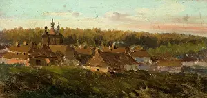 Jozef Prints: Volhynian Village, c1864. Creator: Jozef Szermentowski