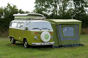 Camping Prints: Volkswagen camper van at V Dub Island event, Isle of Wight 2013