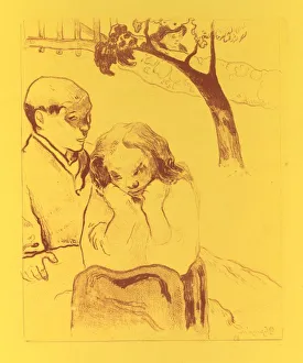 Zincograph Prints: Volpini Suite: Human Misery (Miseres Humaines), 1889. Creator: Paul Gauguin (French