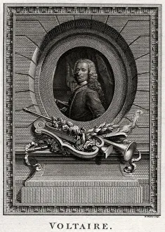 Voltaire Prints: Voltaire, 1774. Artist: W Walker