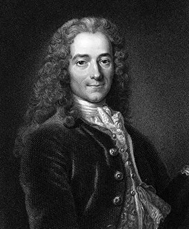 Voltaire, 18th century French author, playwright, satirist and man of letters