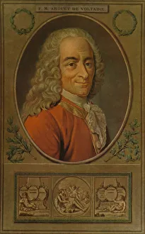 Alix Prints: Voltaire, c1770, (1913). Artist: Pierre Michel Alix
