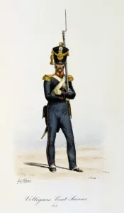 Voltigeurs, Cents-Suisses, 1815 Artist: Eugene Titeux