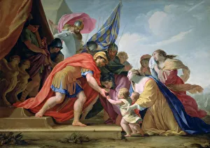 Sueur Gallery: Volumnie and Veturie in front of Coriolan, c1638-1639. Artist: Eustache Le Sueur