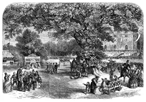Volunteer fete at Crown, Point, near Norwich: - the Sports, 1862. Creator: Unknown