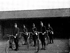 Mock Battle Prints: The Volunteer Manoeuvres at Brighton: Cyclist
