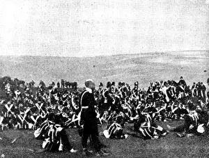 Mock Battle Prints: The Volunteer Manoeuvres at Brighton: Waiting for rations after the fight