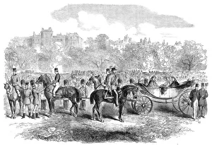 Drill Prints: The Volunteer Review in Hyde Park: the Princess of Wales and her suite