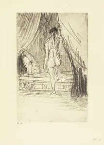 Imagination Prints: Volupte, Fantome Elastique! (Pleasure, elastic phantom!), 1890. Creator: Odilon Redon