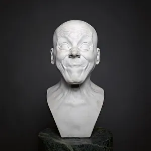 Lips Prints: A voluptuous, haggard dude, 1964. Creator: Franz Xaver Messerschmidt