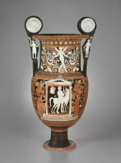 Archaic Collection: Volute Krater (Mixing Bowl), 330-320 BCE. Creator: White Saccos Group