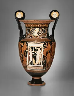 Archaic Collection: Volute Krater (Mixing Bowl), About 340 BCE. Creator: Painter of Copenhagen 4223
