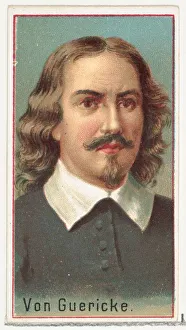 Souvenir Book Prints: Von Guericke, printers sample for the Worlds Inventors souvenir album (A25
