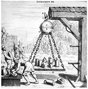 Von Guerickes demonstration of the power of air pressure, 1672 Von Guerickes demonstration of the power of air pressure, 1672