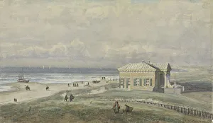 Retreat Prints: The Von Wied Pavilion in Scheveningen, 1877. Creator: Johannes Josephus Destree