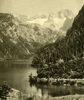Northern Limestone Alps Gallery: Vorderer Gosausee and the Dachstein Mountains, Upper Austria, c1935. Creator: Unknown