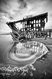 Oregon United States Of America Prints: The Vortex of Peter Iredale. Creator: Joshua Johnston