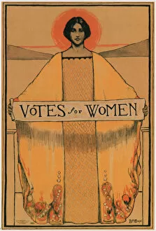 Poster And Graphic Design Collection: Votes for women, 1911-1913. Artist: Boye, Bertha Margaret (1883-1930)