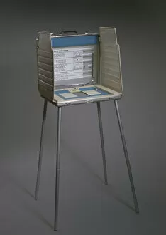 Aluminium Collection: Voting machine used in the 2000 Presidential election, ca. 1990. Creator: Unknown
