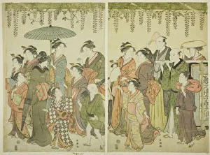Pilgrims Prints: Votive Offering, 1780s. Creator: Katsukawa Shuncho