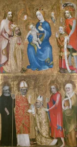 King Of Bohemia Prints: Votive Painting of Archbishop Jan Ocko of Vlasim