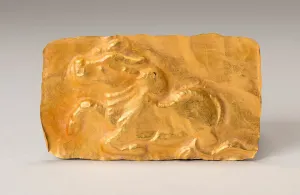 Votive Plaque with Bull, 13th/14th century. Creator: Unknown Votive Plaque with Bull, 13th/14th century. Creator: Unknown
