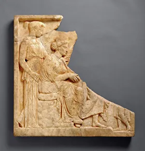 Votive Prints: Votive Relief to Demeter and Kore, 425-400 BC. Creator: Unknown