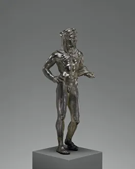 Votive Statuette of Hercle; Statuette of Hercle, 320-280 B. C. Creator: Unknown
