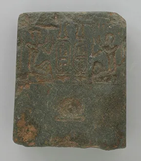 Votive Prints: Votive Stone with Names of Ramses III