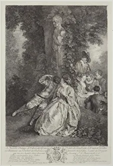 Masked Prints: Voulez-vous triompher des belles?... 1725. Creator: Simon Henri Thomassin