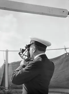 Looking Through Prints: Vourekas, Captain, on his ship, 1929 Creator: Arnold Genthe