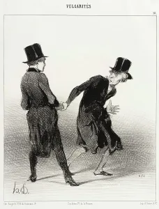 Widower Prints: Vous mon ami! comment vous savez... 1842. Creator: Honore Daumier