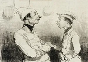 Chefs Hat Prints: Vous savez bien l'éponge que vous disiez.. 1842. Creator: Honore Daumier