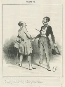 Invitation Prints: Vous viendrez diner, ma femme soupe en ville... 19th century. Creator: Honore Daumier