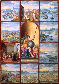 Large Group Of People Prints: Voyage dans les Pouilles, 16th century