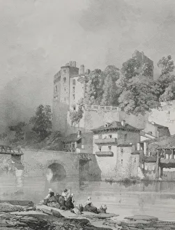 Voyages pittoresques et romantiques dans lancienne France. Bretagne: Chateau de Clisson