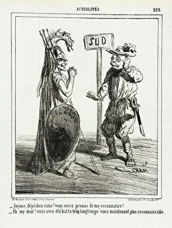 Britannia Prints: Voyons, Dépêchez vous! vous aviez promis de me reconnaitre! -Oh my dear! Vous avez été battu
