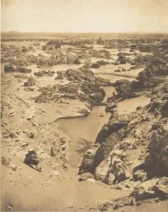 Vue cavaliere de la seconde cataracte, prise du haut de Djebel-Aboucir, March 24