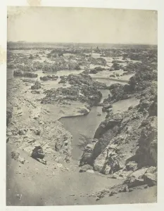 Maxime Du Camp Gallery: Vue Cavaliere De La Seconde Cataracte;Nubie, 1849 / 51, printed 1852