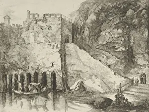 Vue des debris des bains de Neron from Differentes vues dessined apres nature