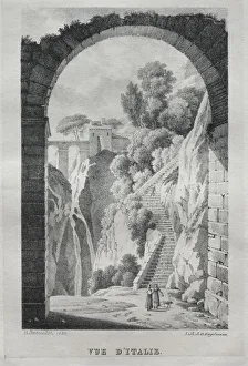 Godefroy Engelmann Prints: Vue dItalie, 1820. Creator: Godefroy Engelmann (French, 1788-1839)