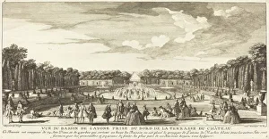 Jean Rigaud Prints: Vue du Bassin de Latone Prise du Bord de la Terrasse du Chateau. Creator: Jacques Rigaud