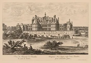 Israël Silvestre Prints: Vue du Chateau de Chambord, du cote de lentree, 1678. Creator