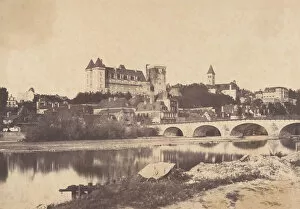Pyrenees Gallery: Vue du chateau de Pau, 1853. Creator: Joseph Vigier