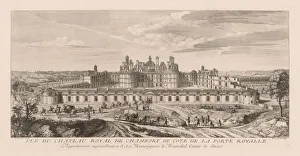 Vue du Chateau royal de Chambord, du cote de la Porte royale. Creator: Jacques Rigaud