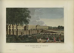 1817 1824 Prints: Vue du château royal de Compiègne