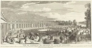 Jean Rigaud Prints: Vue du Chateau de Trianon du Cote du Parterre. Creator: Jacques Rigaud