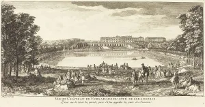 Boating Prints: Vue du Chateau de Versailles du Cote de l'Orangerie. Creator: Jacques Rigaud