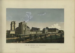 1817 1824 Prints: Vue du château de Vincennes, prise du côté du parc